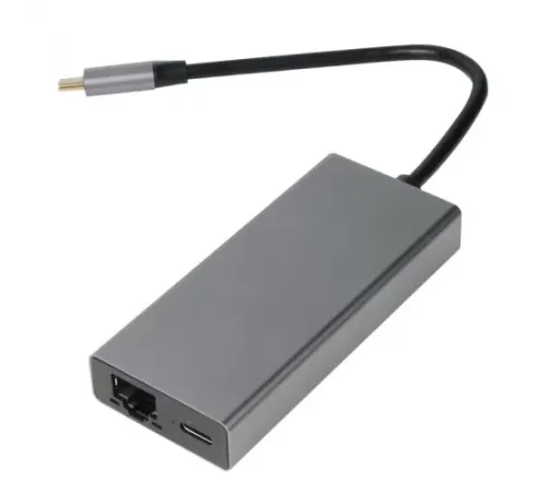 Адаптер Type-Cm --> RJ-45+2USB3.0(f) +PD100Вт Alum Shell VCOM <CU459> VCOM CU459 Адаптер Type-Cm --> RJ-45+2USB3.0(f) +PD100Вт Alum Shell VCOM <CU459> VCOM CU459