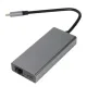 Адаптер Type-Cm --> RJ-45+2USB3.0(f) +PD100Вт Alum Shell VCOM <CU459> VCOM CU459