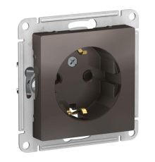 Systeme electric ATN000645 ATLASDESIGN РОЗЕТКА с заземлением со шторками, 16А, механизм, МОККО