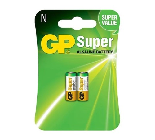 Алкалиновые батарейки GP Super Alkaline 910A типоразмера N  - 2 шт. на блистере GP 4891199000065
