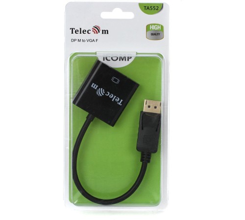 Кабель-переходник DP --> VGA-F 0,2m , Telecom (TA552) VCOM Telecom DP — VGA-F 0,2m (TA552) Кабель-переходник DP --> VGA-F 0,2m , Telecom (TA552) VCOM Telecom DP — VGA-F 0,2m (TA552)