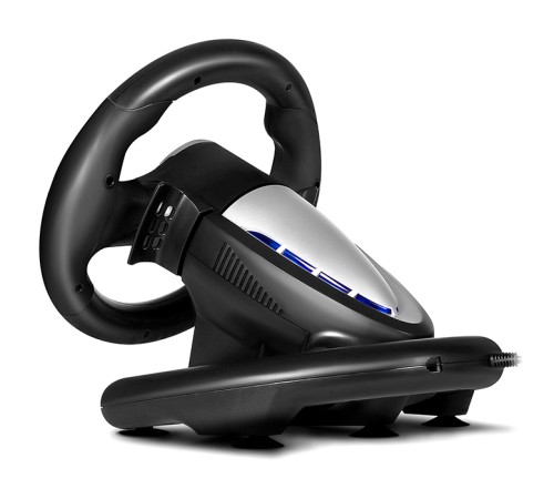 Руль SVEN GC-W500 (педали, вибро, скоба, лепестки, D-pad, 10 кл, резин. вставки, PC/Xinput) SVEN GC-W500 (SV-017989)