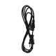 Кабель компьютер - розетка 220V <3.0м> (Европейский стандарт) <TP021-3.0-BK> VCOM Telecom TP021-3.0-BK