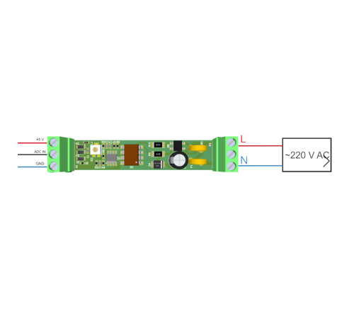 Датчик напряжения на DIN рейку с аналоговым выходом "Phase Analyser-DIN"