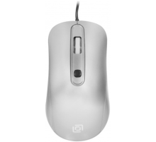 Мышь Оклик 155M серебристый оптическая (1600dpi) USB (4but)