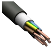 Кабель ППГнг(А)-HF 5х2.5 ОК (N PE) 0.66кВ (м) Цветлит 00-00140601