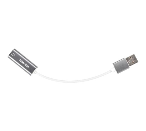 Переходник аудио USB2.0(M)-->3.5мм F (гнездо) Telecom  0.1м <TA316U> VCOM Переходник Telecom USB 2.0 Type-AM/mini jack 3.5 mm F (TA316U)