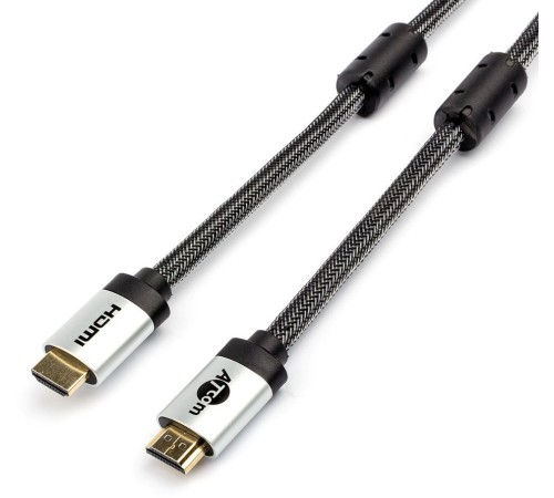 Кабель HDMI 3 м (HIGH speed, Metal gold, в чулке, в пакете) ATcom HDMI 2.0 (m) - HDMI 2.0 (m) 3 м (AT3782) Кабель HDMI 3 м (HIGH speed, Metal gold, в чулке, в пакете) ATcom HDMI 2.0 (m) - HDMI 2.0 (m) 3 м (AT3782)
