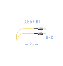 Шнур монтажный оптический FC/UPC SM G.657.A1 2 метра