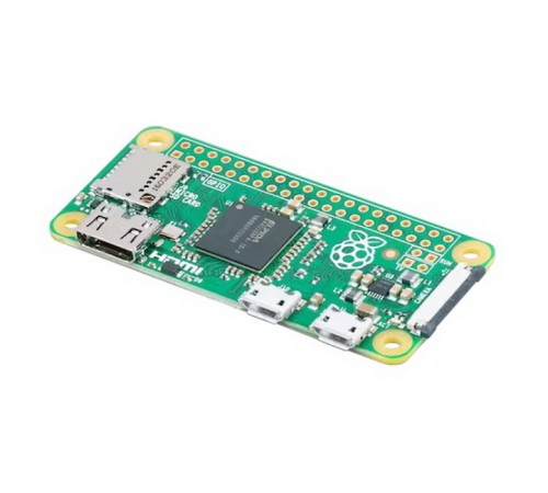 Raspberry Pi Zero 1GHz single-core CPU, 512MB RAM, Mini HDMI port, Micro USB OTG port, Micro USB power, HAT-compatible 40-pin header, Composite video and reset headers, 
CSI camera connector (v1.3 only)(MBZ)