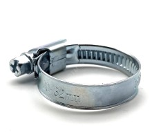 Хомут червячный 8-12/9 W1 оцинкованная сталь 1Л 8-12-7 ГОСТ 28191-89