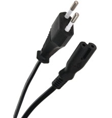 VCOM CE023-CU0.5-1.8M Кабель для аудио-видео техники IEC-320-C7--розетка 220V, 2-pin, 1,8м ,медный  [4895182222731]