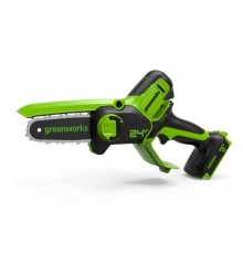 GreenWorks GD24CSMNX Цепная мини пила аккумуляторная, 24V, 15см, бесщеточная, без АКБ и ЗУ [2008707]