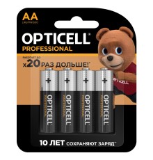 Батарея PROFESSIONAL AA 4 PCX 5052001 OPTICELL