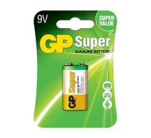 Алкалиновая батарейка GP Super Alkaline 9V Крона - 1 шт. на блистере GP 4891199002311