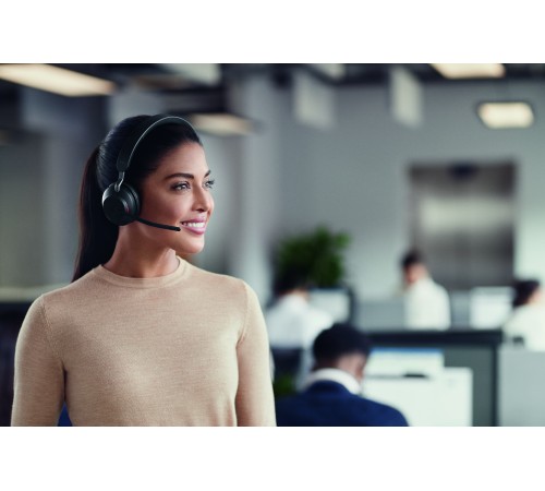 Гарнитура беспроводная Jabra Evolve2 65 - USB-A MS Teams Stereo with Charging Stand (26599-999-989)