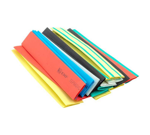 Трубка термоусаживаемая ТУТ нг 10/5 (7 цветов по 3шт) 100мм PROxima