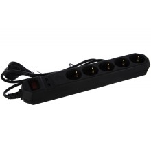 Эра Б0019036 Сетевой фильтр USF-5es-1.5m-USB-B (черный) с заземл, 3x0,75мм2, с выкл, 5гн, 1,5м {защита от короткого замыкания, от перегрузки, от импульсных помех, USB-зарядка}