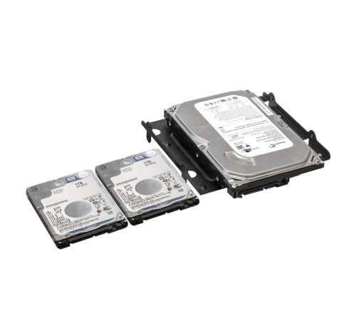 Exegate EX292549RUS Салазки (переходник) ExeGate HD-MFT5M металлические мультифункциональные для установки 4xHDD/SSD 2.5" или 2xHDD/SSD 2.5"+1xHDD 3.5" или 2xHDD/SSD 2.5"+внутренний устройство 3.5" в