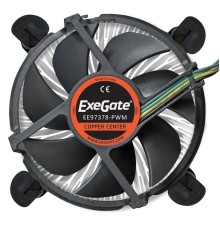 Exegate EX283277RUS Кулер ExeGate EE97378-PWM, Al + Copper, S1150/1151/1155/1156, TDP 95W, Hydro bearing, 4pin, 23.5db, BOX