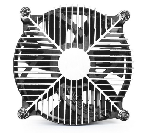 Exegate EX286141RUS Кулер ExeGate EK-11508.PWM (Al, LGA1150/1151/1155/1156/1200, TDP 75W, Fan 90mm, PWM, 1200-2600RPM, Hydro bearing, 4pin, 11-24db, 285г, с термопастой, на винтах, Retail color box)