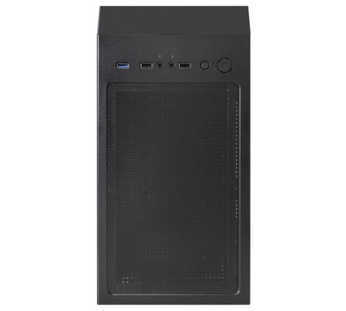 Exegate EX292859RUS Корпус Miditower ExeGate EVO-8243 (ATX, без БП, 2*USB+1*USB3.0, черный, 3 вент. с RGB подсветкой, боковая панель - закаленное стекло)