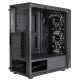 Exegate EX292859RUS Корпус Miditower ExeGate EVO-8243 (ATX, без БП, 2*USB+1*USB3.0, черный, 3 вент. с RGB подсветкой, боковая панель - закаленное стекло)
