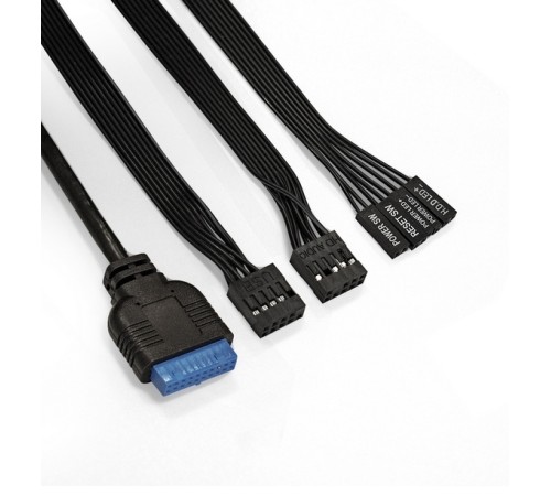 Exegate EX292859RUS Корпус Miditower ExeGate EVO-8243 (ATX, без БП, 2*USB+1*USB3.0, черный, 3 вент. с RGB подсветкой, боковая панель - закаленное стекло)