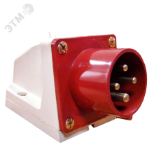 EKF ps-514-16-380 Вилка стационарная 514 3Р+РЕ 16А 380В IP44 EKF PROxima