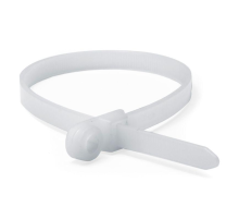 Хомут P6.6 с монтажным отверстием M4, белый 3,6x150 DKC 252150SR-I