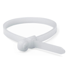 Хомут P6.6 с монтажным отверстием M4, белый 3,6x150 DKC 252150SR-I