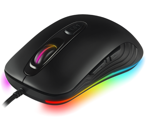 Игровая мышь SVEN RX-G820 (6+1кл. 200-4800 DPI. ПО. SoftTouch. RGB-подсветка. игров. упак) Sven RX-G820 (SV-017002)