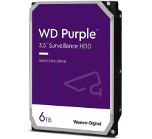 Жесткий диск Western Digital HDD SATA  6Tb Purple WD64PURZ, IntelliPower, 256MB buffer (DV-Digital Video), 1 year (WD64PURZ)
