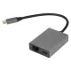 Адаптер TypeC--->RJ45+PD 100Вт, Allum Shell, VCOM <CU4591> VCOM CU4591