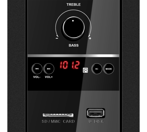 SVEN MS-1821, черный,  акустическая система 2.1, (44 Вт, Bluetooth, пульт, дисплей, FM, USB, SD) Sven SV-020774