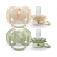 Пустышка ultra soft, попугай/листочки, 0-6 мес., 2 шт. Philips SCF091/07