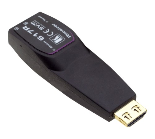 Передатчик и приемник сигнала HDMI по волоконно-оптическому кабелю; кабель 2LC, многомодовый ОМ3, до 200 м, поддержка 4К60 4:4:4 [94-0006150] Kramer 617R/T