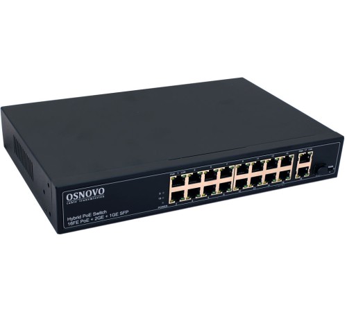 Коммутатор Osnovo SW-61621(300W) неуправляемый Коммутатор Osnovo SW-61621(300W) неуправляемый