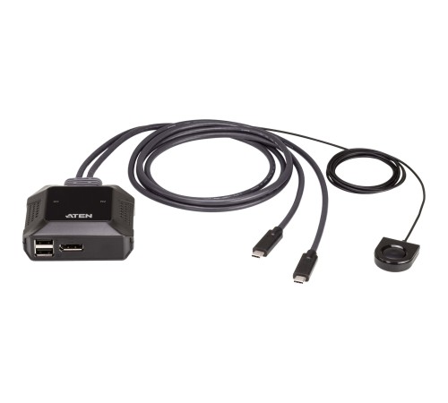 Квм переключатель ATEN 2-Port USB-C 4K DisplayPort Cable KVM Switch (US3312) Квм переключатель ATEN 2-Port USB-C 4K DisplayPort Cable KVM Switch (US3312)