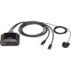 Квм переключатель ATEN 2-Port USB-C 4K DisplayPort Cable KVM Switch (US3312)