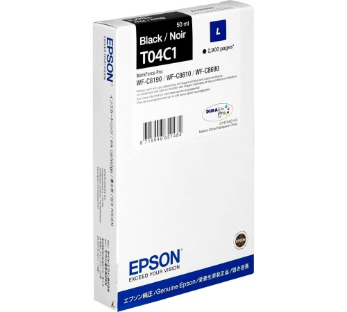 Картридж Epson WF-C81xx / WF-C86xx Ink Cartridge L Black (C13T04C140)