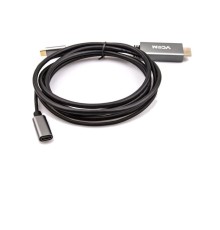 Кабель-адаптер USB 3.1 Type-Cm --> DP(m) 4K@60Hz, 1.8m , Aluminium Shell,VCOM <CU422MC-1.8M> VCOM USB 3.2 Type-C (m) - DisplayPort (m) (CU422MC-1.8M)