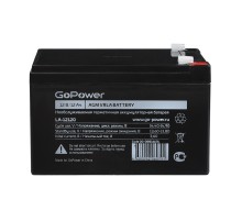 Аккумулятор свинцово-кислотный GoPower LA-12120 12V 12Ah (1/4) Аккумулятор свинцово-кислотный GoPower LA-12120 (00-00016676)