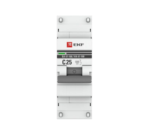 EKF mcb47100-1-25C-pro Автоматический выключатель 1P 25А (C) 10kA ВА 47-100 EKF PROxima EKF mcb47100-1-25C-pro Автоматический выключатель 1P 25А (C) 10kA ВА 47-100 EKF PROxima