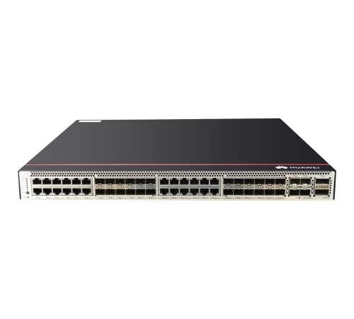S5732-H48XUM2CC (24x100M/1G/2.5G/5G/10G Ethernet ports, 24x10GE SFP+ ports, 4x25GE SFP28 + 2x40GE ports or 2x100GE QSFP28 ports, 1xexpansion slot, PoE++, without power module)