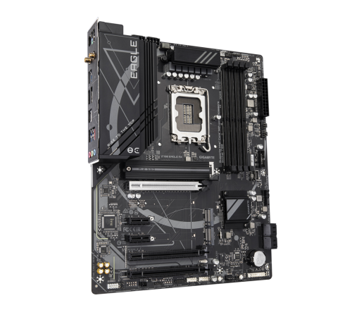 Материнская плата GIGABYTE Z790 EAGLE AX, LGA1700, Z790, 4*DDR5,HDMI+ DP,  4 SATA 6 Гб/с, M2, Audio, Gb LAN, USB 3.2, USB 2.0, Type-C, ATX (Z790 EAGLE AX)