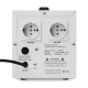 Стабилизатор POWERMAN AVS 1500D, ступенчатый регулятор, цифровые индикаторы уровней напряжения, 1500ВА, 140-260В, максимальный входной ток 10А, 2 евророзетки, IP-20, напольный, 200мм х 160мм х 190мм, 4 кг. POWERMAN AVS 1500D