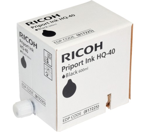 Чернила для дупликатора тип HQ40 черные (5 картриджей*600мл) Ricoh 817225