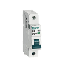 Выключатель автоматический модульный 1п C 4А 10кА ВА-105 DEKraft 13150DEK