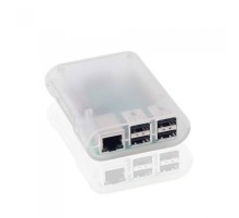 RA076   Корпус ACD Transparent ABS Plastic Injection Molding case with Stripe for Raspberry Pi 3 B (прозрачный, овальный на винтах)(RASP1795) (494149)